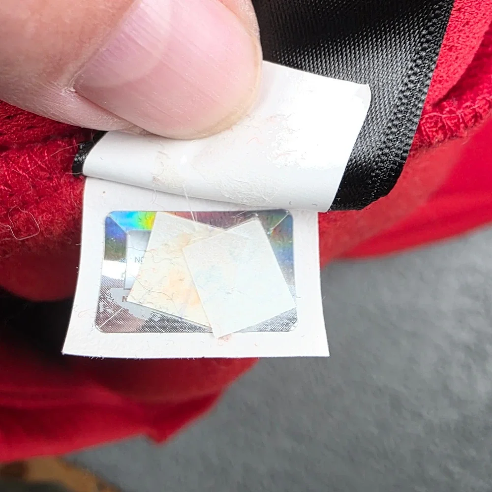 The North Face Full Zip Fleece Lined Jacket Mens Large Red